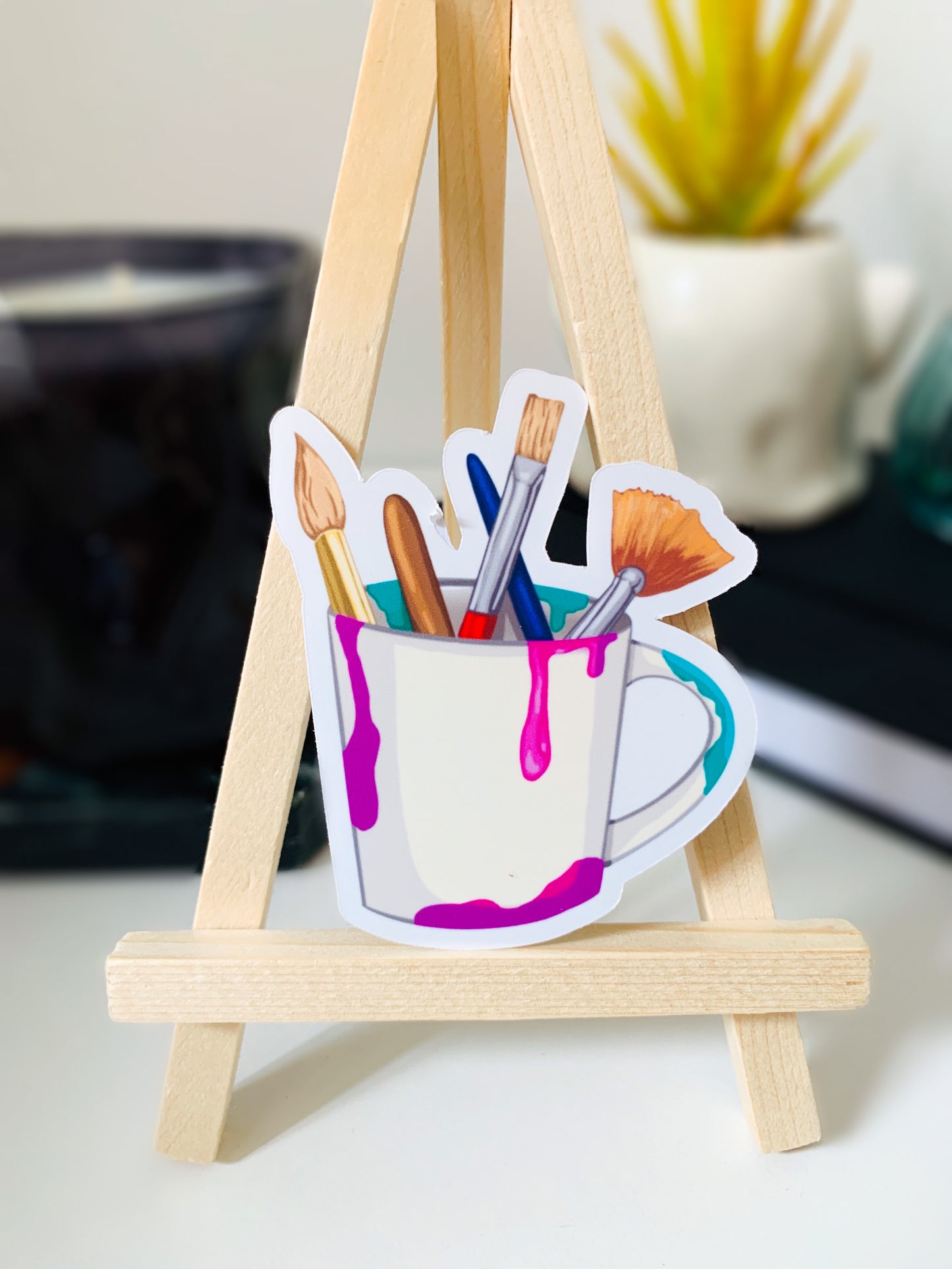 Paint Mug - Dye Cut Sticker