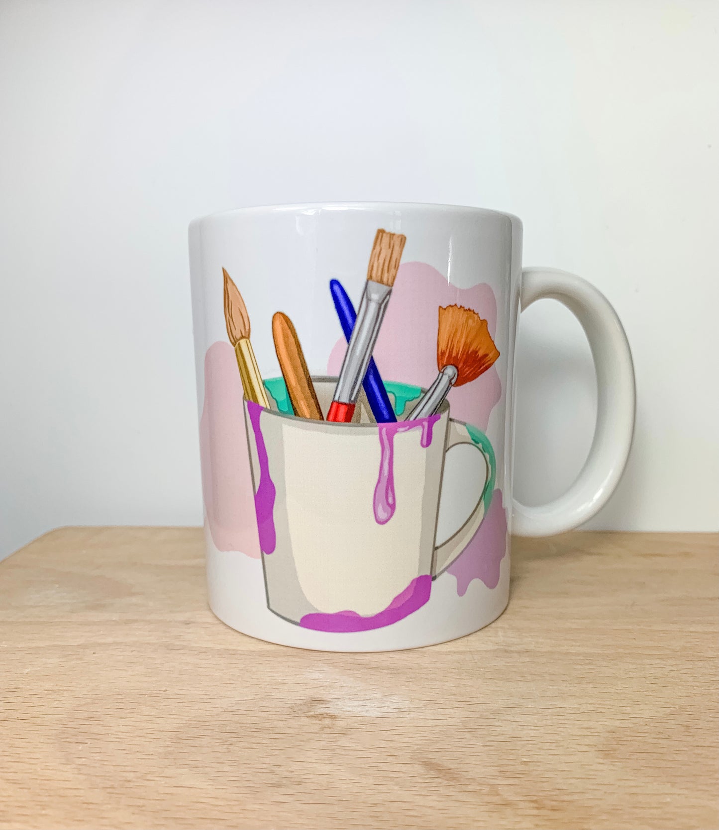Craft Paint Create Rainbow Mug