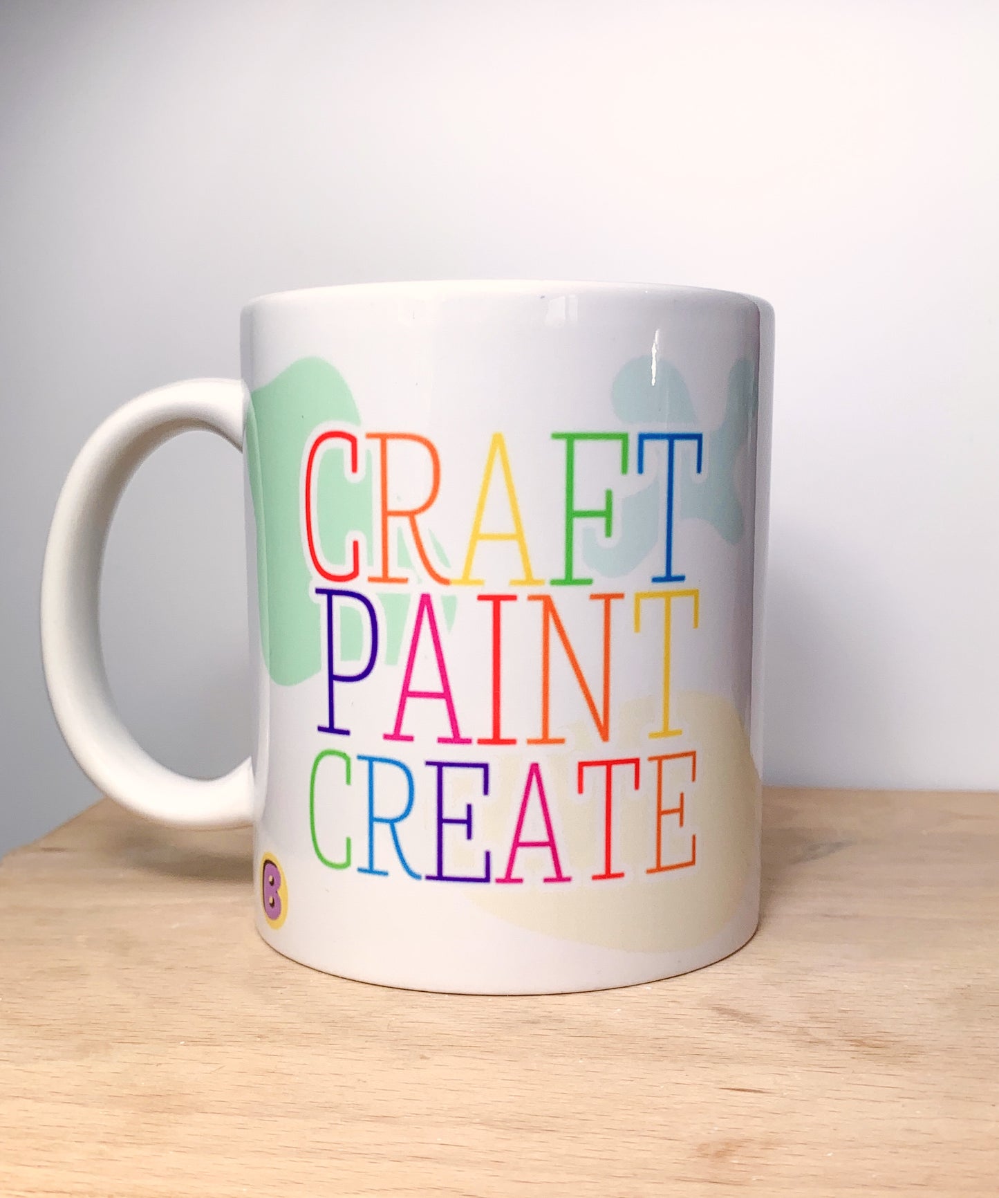 Craft Paint Create Rainbow Mug