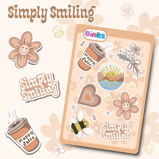 Simply Smiling Sticker Sheet