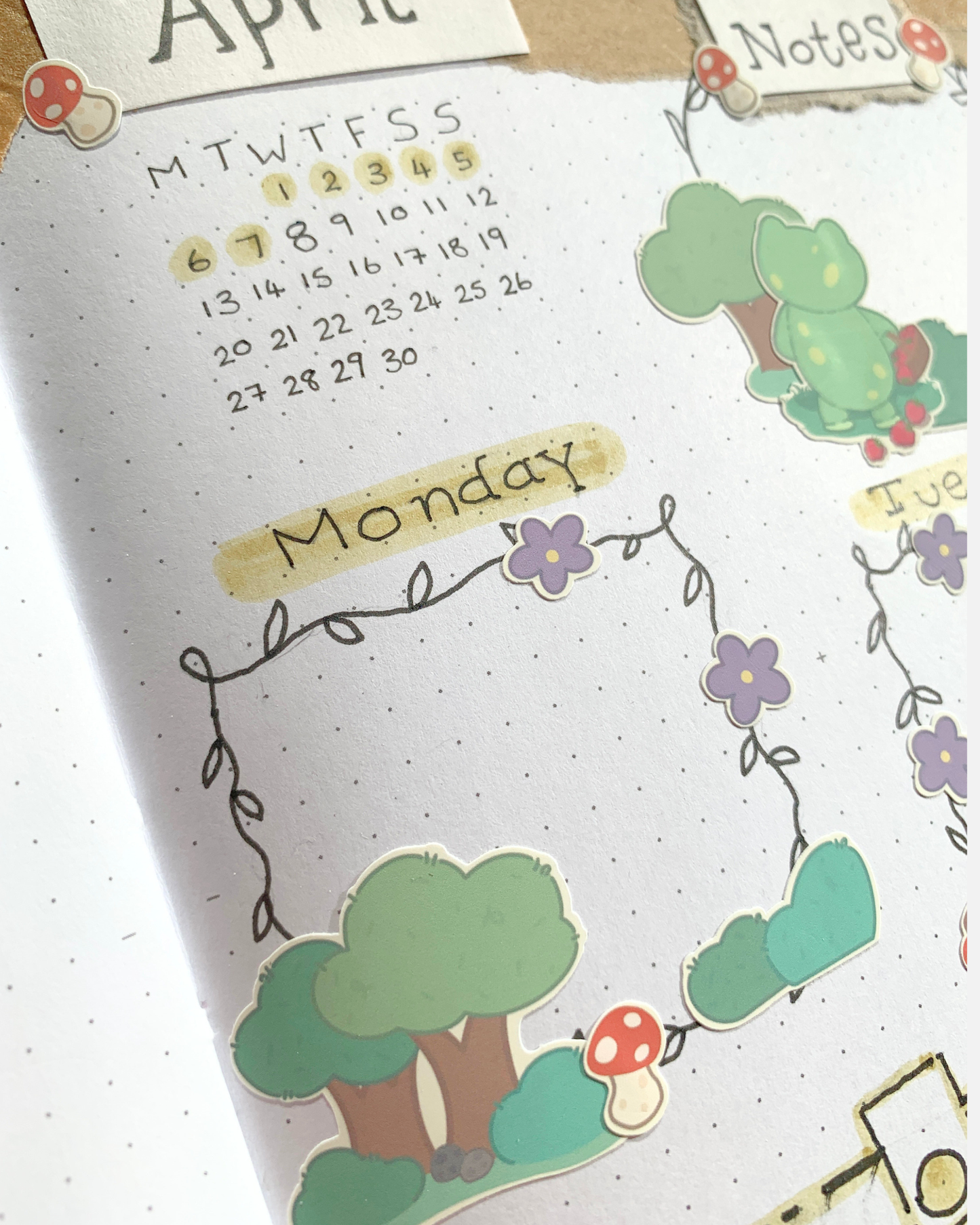 Forest foliage Sticker Sheet