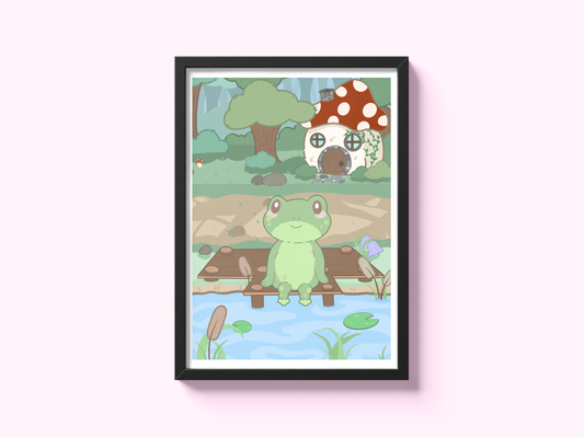 Fribit's Cottagecore Dream - A5 Art Print