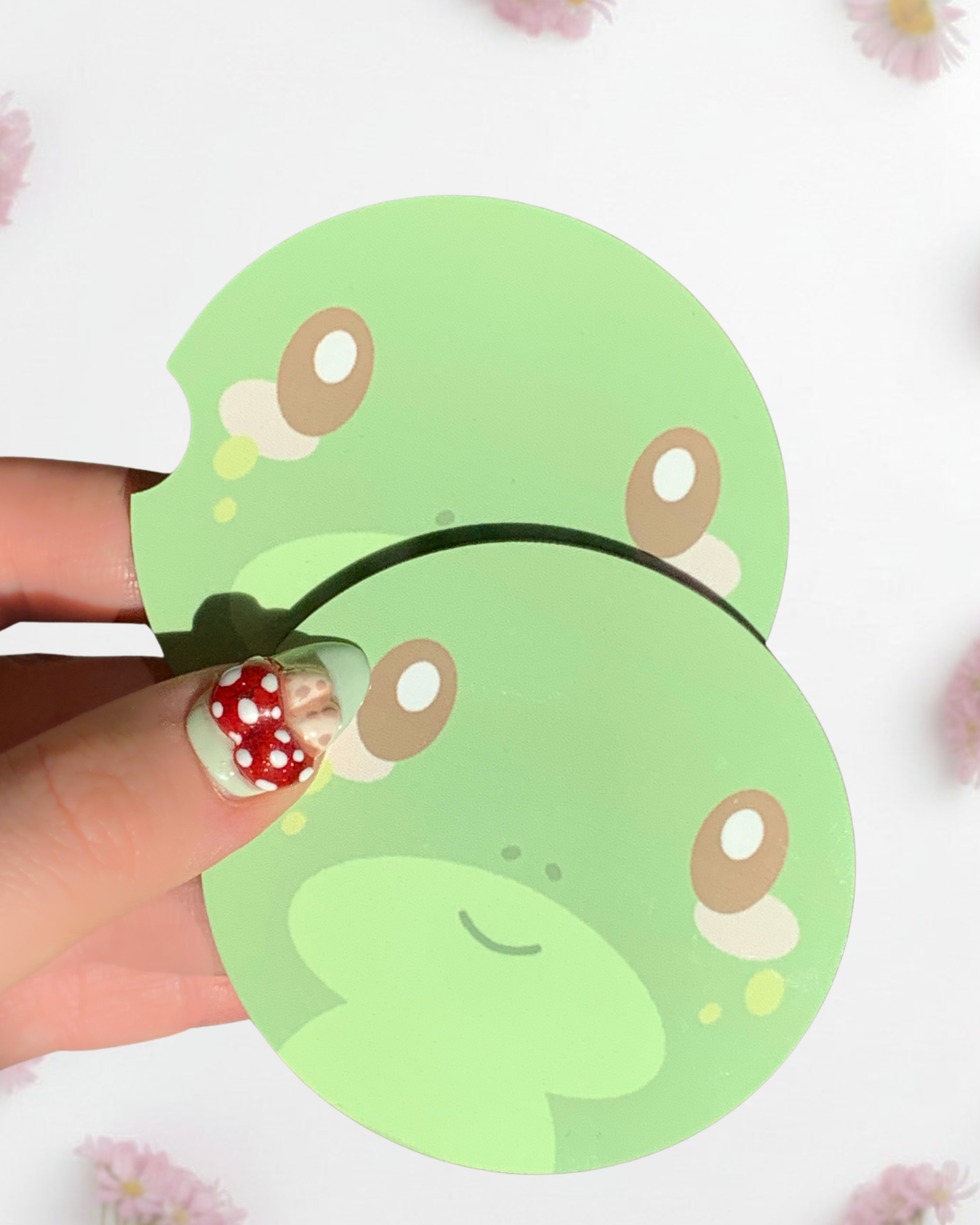 Fribit's Face - Car Coaster 2 Pack