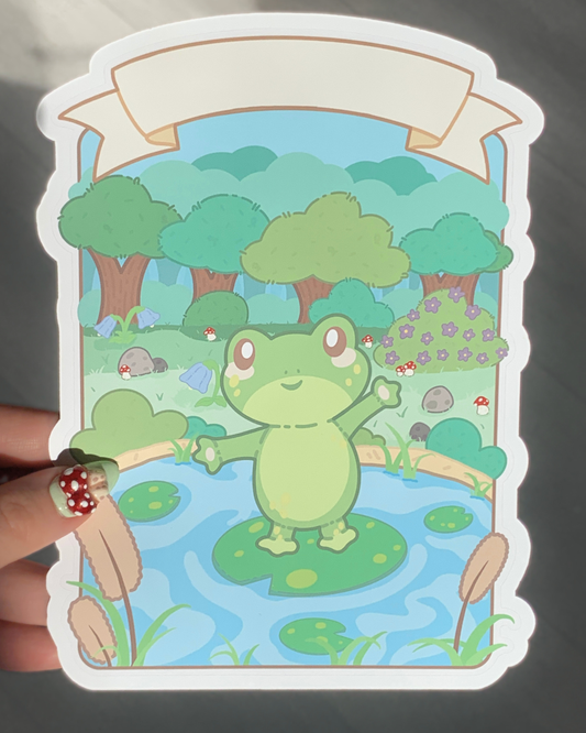 Fribit's Cottagecore Dream - Monthly Cover Journaling Sticker