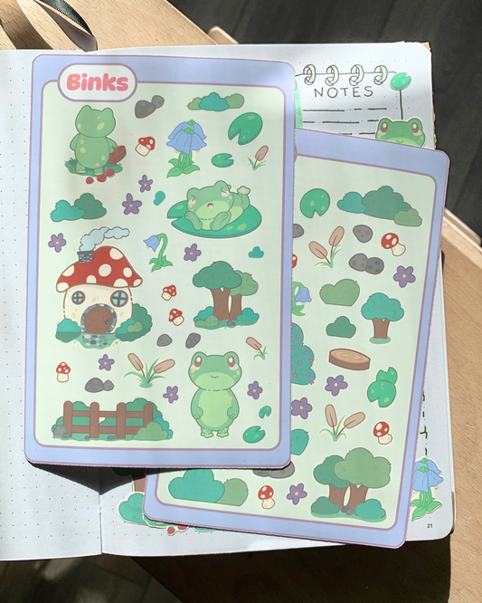 Fribit's Cottagecore Dream Sticker Sheet - 2 Pack