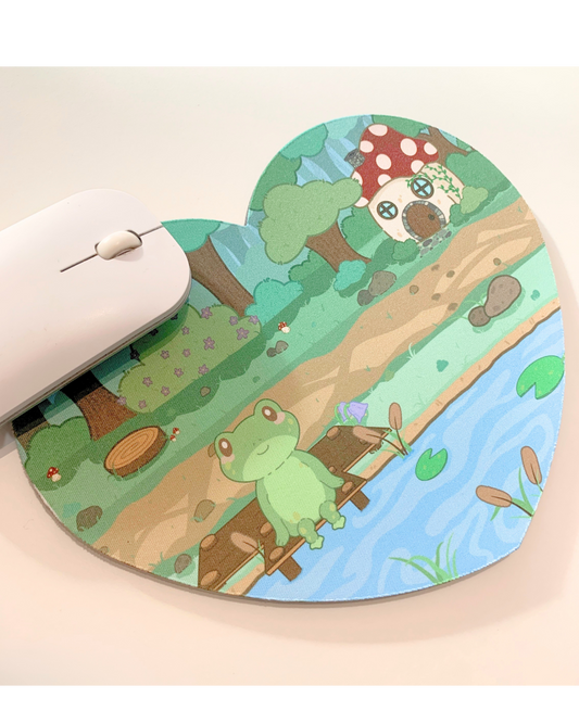 Fribit's Cottagecore Dream - Heart Mouse Mat
