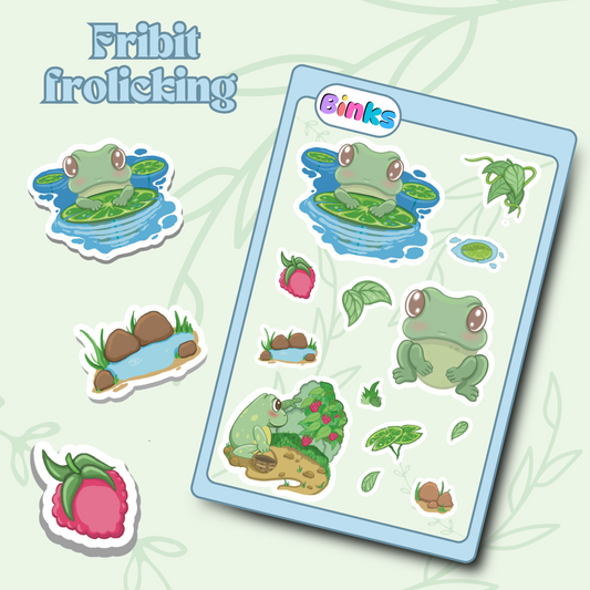Fribit Frolicking In The Forest Sticker Sheet