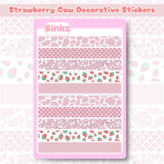 Strawberry Cow Complete Sticker Bundle